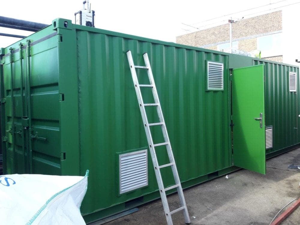 Install of Containerised Steam Boiler