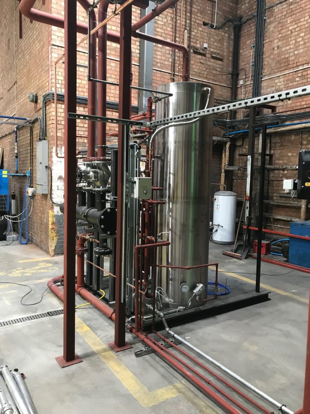 Commercial Steam Boiler Ancillary Pipework Skid