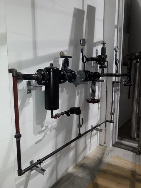 Steam Pipework, Hygienic Pipework, Brewery, Stainless Steel Pipework, Pressure Reducing Station and Valves