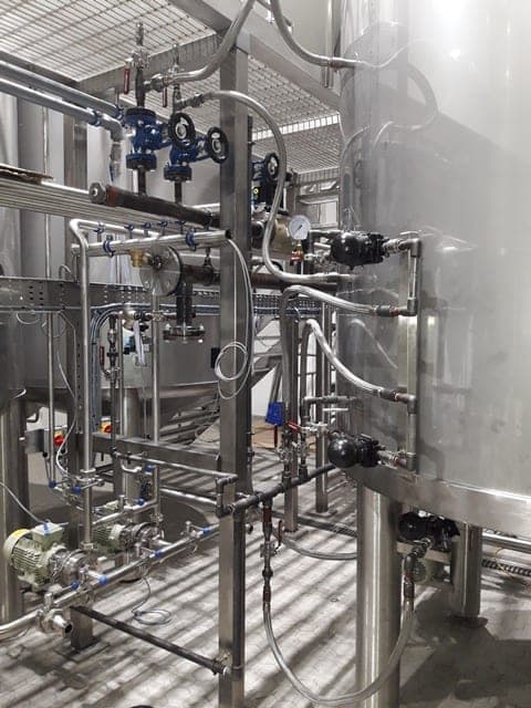 Steam Pipework, Hygienic Pipework, Brewery, Stainless Steel Pipework, Steam Manifold